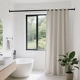 thumbnail image 4 of VEGCOO Tension Curtain Rod 51-148 Inches, Heavy Duty No Drill Adjustable Rod , Shower Curtain Rod No Drilling for Bathroom Easy to Install, Black, 4 of 8