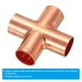 thumbnail image 4 of Conector de alimentación de cobre en forma de cruz Uxcell para soldadura, conector igual de 3/4" 1 pieza, 4 of 5