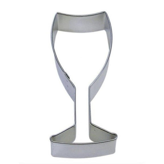 4” Wine Champagne Glass Metal Cookie Cutter