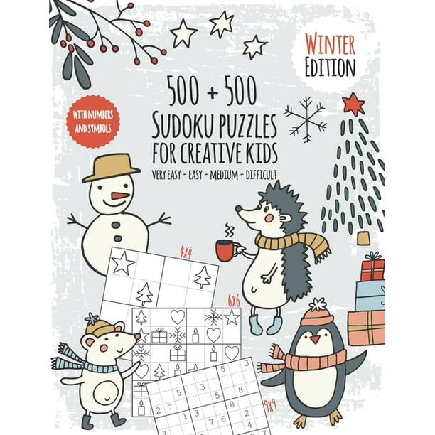 Seasons Sudoku Book For Creative Kids Puzzle Fun For Children Sudoku Book With 500 Numbers And