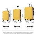 thumbnail image 3 of 3 Piece Luggage Sets ABS Lightweight Suitcase with TSA Lock White, 3 of 5