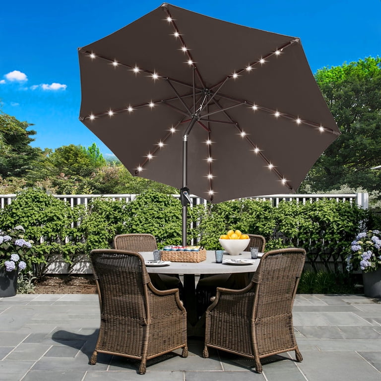 abccanopy rectangular solar patio umbrella 15FT Double Sided Pool with Base, Outdoor Porch Umbrella for Poolside, Lawn, Backyard (Green) 15 x 8.8 rectangle patio umbrella ABCCANOPY Outdoor Solar Patio Umbrella