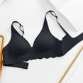 thumbnail image 5 of YHAJDS Women's Comfort Wireless Bra Ribbed Seamless Solid Color Push Up, 5 of 5