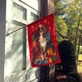 thumbnail image 2 of Cavalier Spaniel Holiday Christmas House Flag, 2 of 7