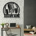thumbnail image 4 of Craftnamesign Custom Music Audio Studio Metal Wall Art LED Light, Musical Musician Room Decor, 4 of 5