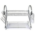 thumbnail image 2 of Better Chef 16 Inch Chrome Dish Rack 2 Level S Shaped Cutlery Holder DR-16, 2 of 5