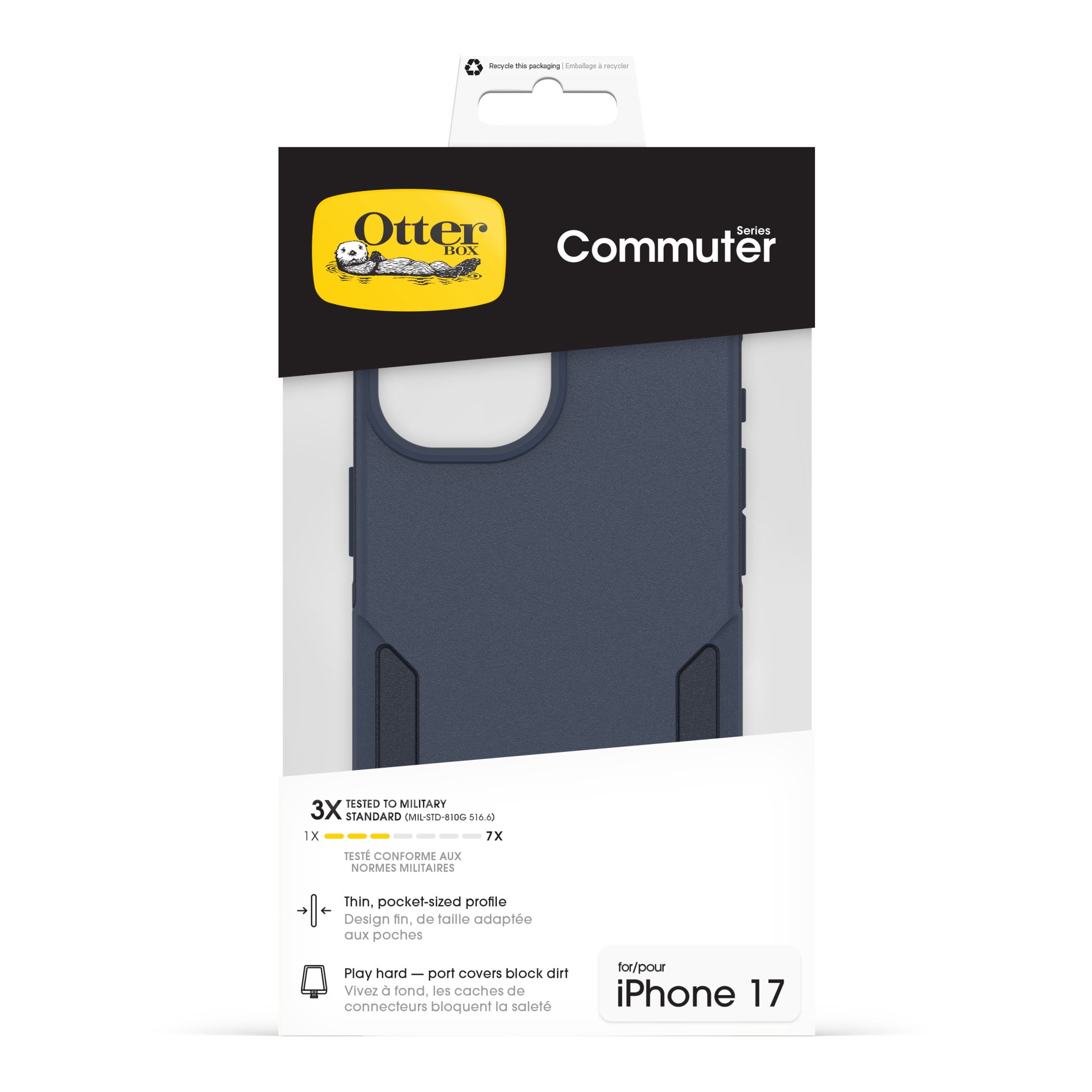 OtterBox Commuter Series Case with MagSafe and Camera Control for Apple iPhone 17 - Blue