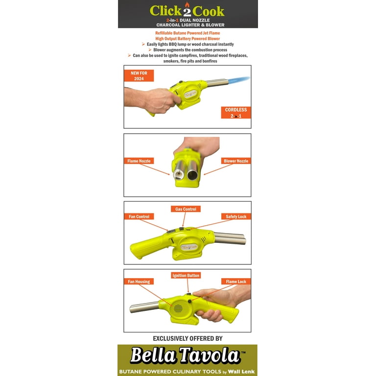 Click2Cook Dual Nozzle Lighter and Blower - Walmart.com