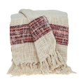 thumbnail image 1 of Parkland Collection THRE21040 Meena Rouge & Beige Rectangle de Transition Tissé à la Main Jet de Coton - 52 x 67 x 0,5 Po., 1 of 3