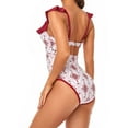 thumbnail image 3 of Fengqque Women Sexy With Chest Pad Without Underwire Print One-Piece Swimsuit, 3 of 3