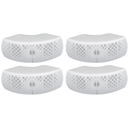 (4) Rockville WET-D4 White Indoor/Outdoor Commercial/Restaurant/Bar 70V Speakers