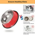 thumbnail image 5 of 3PCS Stainless Steel Dog Bowl Stackable Water and Food Bowl Pet Puppy Dishes with Anti Skid Silicone Base for Medium Large Dogs Cat - type:style2, 5 of 6