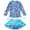Blue, variant on Girls' Long-Sleeved One-Piece Swimsuit Tween Swimsuits Bathing Suits for Teenagers Swim Suit Swimwear V Swimwear Girls Two Piece Long Sleeve Swimsuit Set Rash Guard And Swim Shorts For Youth