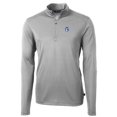 thumbnail image 2 of Men's Cutter & Buck Gray Fresno State Bulldogs Virtue Eco Pique Recycled Quarter-Zip Pullover Top, 2 of 3