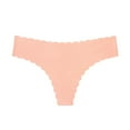 thumbnail image 2 of Jwputqe&nbsp;Thongs for Women,Thongs,Thong Panties,Breathable,Fitted,Solid,Low Waist,Nylon,Spandex,Rose Gold,M, 2 of 5