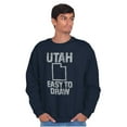 thumbnail image 5 of Utah Easy To Draw Beehive State Sweatshirt for Men or Women Brisco Brands S, 5 of 5