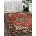 thumbnail image 3 of Ahgly Company Machine Washable Indoor Square Traditional Tiger Orange Brown Area Rugs, 3' Square, 3 of 7