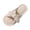 A_ Beige Slippers, variant on Women Scalloped Edge Corduroy Bow Open Toe Slide Slippers, Soft Warm Indoor Sandals, Lovely Trendy Daily Comfort Ladies House Footwear Various Soft Tone Selections Gray 36