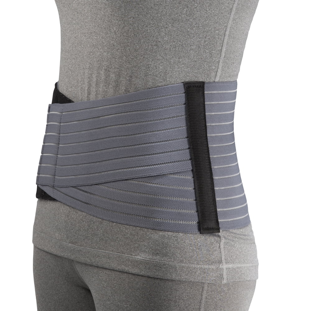 OTC Select Series 7" Lightweight Elastic Lumbosacral Support, Grey, Large