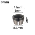 thumbnail image 3 of 6mm 6.35mm 8mm Collet Chuck For Engraving Trimming Machine Electric Router Bits 2PCS, 3 of 9