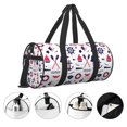 thumbnail image 4 of Rocae Sailing Marine Travel Print Round Travel Duffel Bag and Fitness Bag, Women's Waterproof Weekend Tote, Men's Travel and Fitness Essentials, 4 of 8