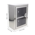 thumbnail image 2 of FENGGUIQU Caja De Almacenamiento Metálica Con Puerta Transparente Y Con Llave, 2 of 8