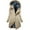 Khaki, variant on purcolt Womens Winter Long Hooded Puffer Coat Thick Warm Quilted Jackets Windbreaker Insulated Outerwear with Zipper Pockets
