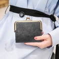 thumbnail image 7 of FALAN MULE Wallet Women Small RFID Blocking Bifold Leather Wallets for Women Vintage Coin Purse With Zipper and Kiss Lock, 7 of 7
