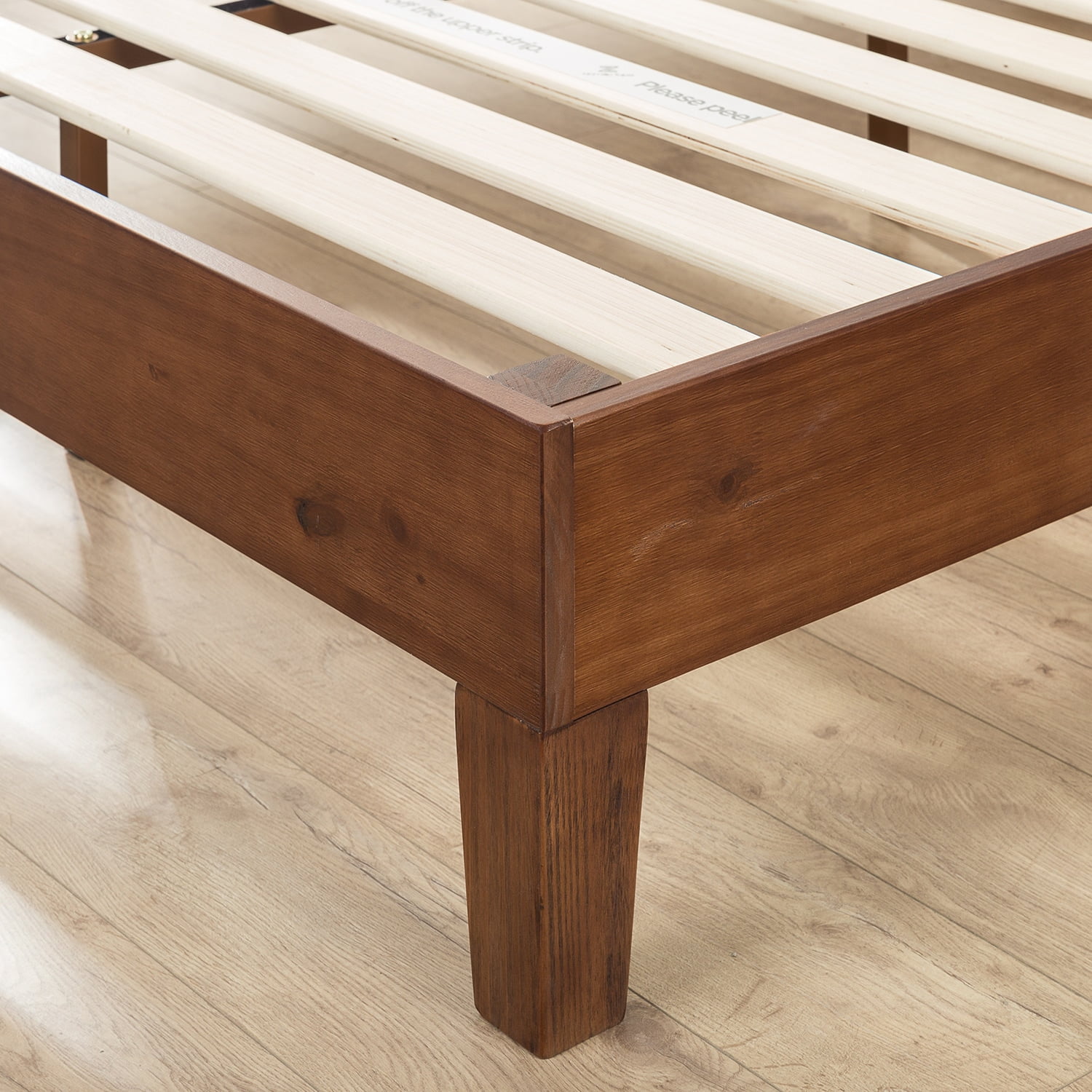 Priage Deluxe Antique Espresso Solid Wood Platform Bed With Priage Deluxe Antique Espresso Solid Wood Platform Bed With Headboard Com