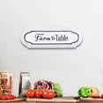 thumbnail image 2 of Letrero de pared Signage Cheung's Farm to Table, blanco, 2 of 5