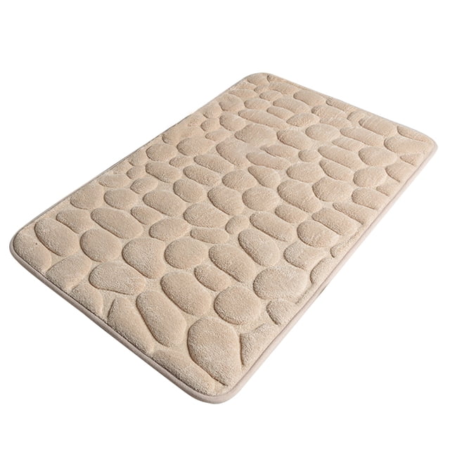 Injueey Alfombrilla de baño de secado rápido, gruesa, lavable, absorbente, para baño, gran alfombrilla de baño para entrada de baño, Juegos de accesorios de baño Caqui 50x80cm