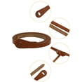 thumbnail image 2 of INSPIRE CHIC Women's Adjustable Belts Leather Skinny Waistband No Buckle For Dress Brown, 2 of 5