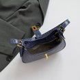thumbnail image 2 of Bolso Hombro Cuero PU Lindo Axila para Mujer Mano () Azul, 2 of 8