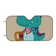 thumbnail image 7 of Goofa Cool Dino Playing Skateboard Printed Car Windshield Sunshade,Foldable Reflective Sun Visor,UV Protection Heat Blocker Sunshade,Car Cooling Accessory-, 7 of 7