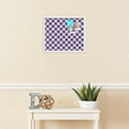 thumbnail image 3 of PinPix 18x15 Custom Cork Bulletin Board Argyle Purple Poster Board Has a Fabric Style Canvas Finish, Framed in Argyle Purple, by ArtToFrames (PinPix-633), 3 of 6