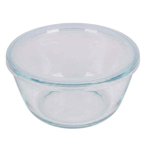 Kitchen Details Glass Food Storage Container with Lid 1100ml | Borosilicate Glass Bowl | Heat Resistant 750°F | Meal Prep Container 4.6 Cups