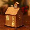 thumbnail image 5 of Christmas Village LED Lighted Christmas Village Houses with Figurines, Christmas Village Collection Indoor Room Decor Collectible Buildings, 5 of 8