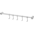 thumbnail image 1 of Stainless Steel Kitchen Hanger Bar with 5 Hooks - Kitchen Hanger Bar Kitchen Hanger Bar Wall Mount, 1 of 5