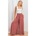thumbnail image 3 of PTHTECHUS Womens Wide Leg Pants with Pockets High Waist Adjustable Knot Loose Casual Trousers Business Work Casual Loose Pants, 3 of 7