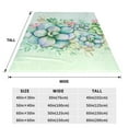 thumbnail image 3 of Pofeuu Succulent Print Ultra-Soft Micro Fleece Blanket,for Bed Or Sofa,All Season Throw Blankets Flannel Blanket-80"x60", 3 of 7
