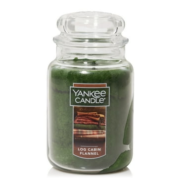 Yankee Candle Log Cabin Flannel Original Large Scented Jar Candle, 22 oz