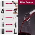 thumbnail image 4 of DERCLIVE Electric Wine Bottle Opener,Cordless  Automatic Wine Electric Wine Opener W/ Foil Cutter, Pourer and Aerator Vacuum Stoppers 4-in-1 Gift Set, 4 of 10