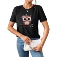 thumbnail image 1 of Playera De Mujer Negra Manga Corta Casual Tenis Deportivo, 1 of 8