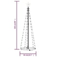 thumbnail image 6 of vidaXL Christmas Cone Tree Warm White 84 LEDs Decoration 19.7"x59.1", 6 of 7