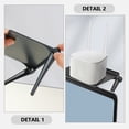 thumbnail image 5 of KAKOWELY 3Pcs TV Top Rack Shelf Monitor Top Storage Shelf Plastic Shelf TV Shelf Storage Shelf Router Stand (S),6.46X"X4.45"X0.79", 5 of 5