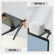 thumbnail image 4 of Estante de almacenamiento superior para TV, 3 unidades, de plástico, para monitor, soporte para enrutador (S), 4 of 6