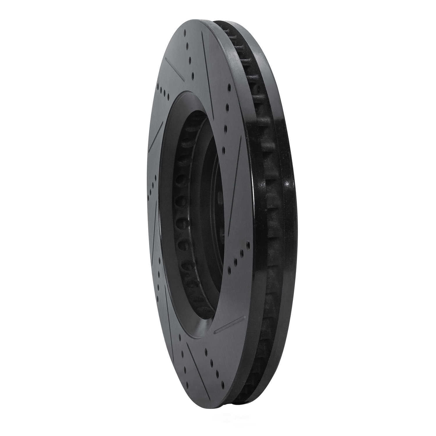 Dynamic Friction Company 633-75019D DFC Brake Rotor - Drilled And Slotted - Black