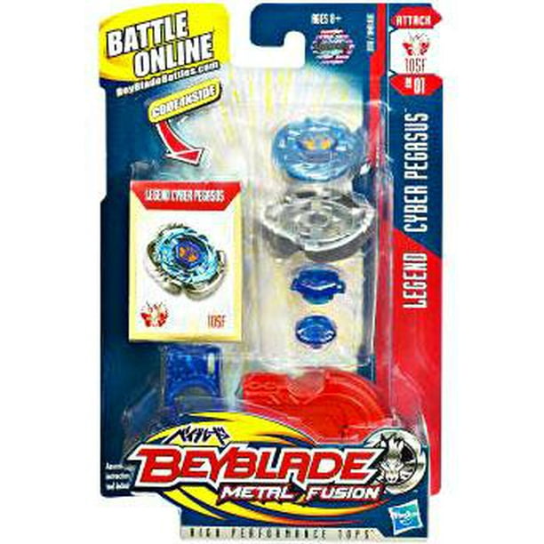 Beyblade Metal Fusion Cyber Pegasus Single Pack Legend Walmart Com Walmart Com
