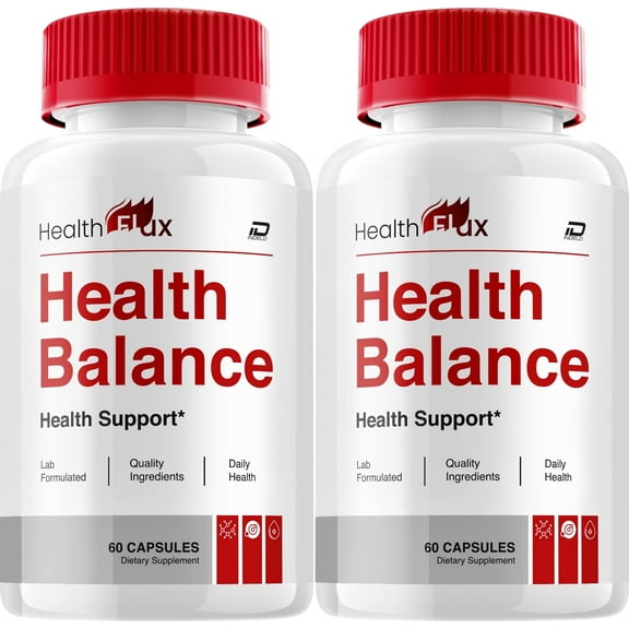 Health Flux Capsules – HealthFlux All Natural Glycogen Support, 2 Pack, 120 Capsules