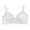White, variant on Darzheoy Bras for Women No Underwire Gathering A Seamless Bra With Detachable Shoulder Straps For Daily Use Womens Bras 40/90ABC
